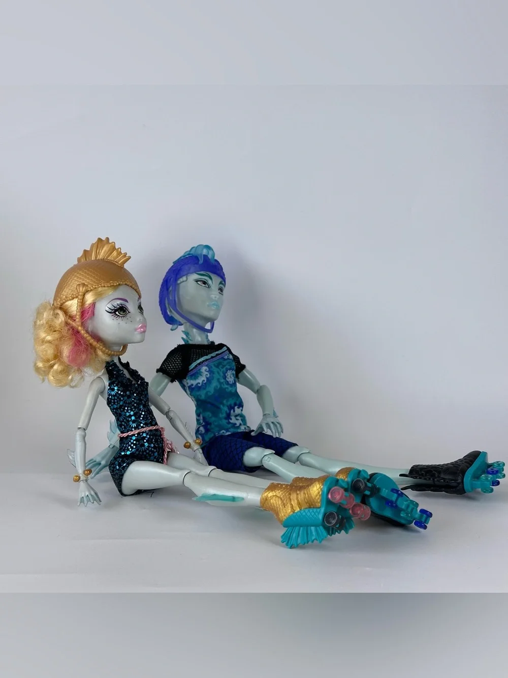 Monster High Wheel Love Lagoona Blue And Gil Webber Roller Skate Dolls
